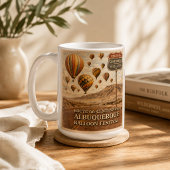 Mug Thème de la fête des ballons d'Albuquerque pour le