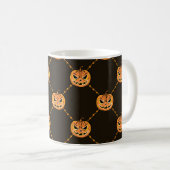 Mug Thème de la fête d'Halloween citrouille. (Devant droit)