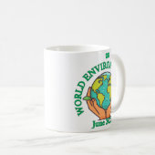 Mug Thème de la Journée mondiale de l'environnement (Devant droit)