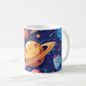 Mug Thème de l'espace et des planètes (Devant droit)