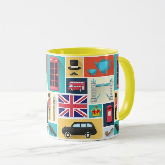 Mug Thème de Londres (Devant droit)