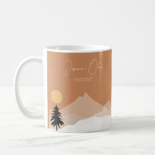 Mug Thème de mariage désert en terre cuite
