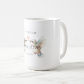 Mug Thème de mariage pour sauver la date (Devant droit)
