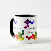Mug Thème de miel avec des mots positifs (Devant gauche)