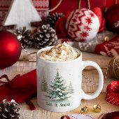 Mug Thème de Noël Arbre de Noël Laisser Neige