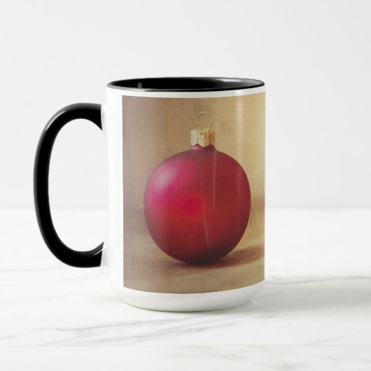 Mug Thème de Noël avec boule de Noël (Gauche)