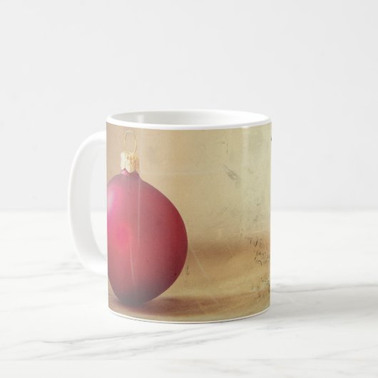 Mug thème de Noël avec boule de Noël (Devant gauche)