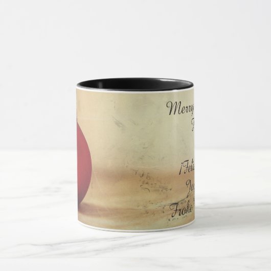 Mug Thème de Noël avec Fruits (Centre)