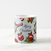 Mug Thème de noël de tennis (Centre)
