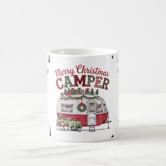 Mug Thème de Noël du camping (Centre)