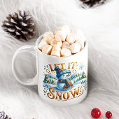 Mug Thème de Noël Laisser Il Neige Mignonne Snowman