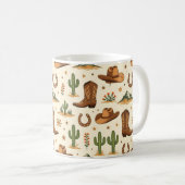 Mug Thème de pays occidental avec cactus (Devant droit)