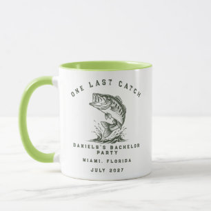 Mug Thème de pêche Fête de bachelor sur mesure