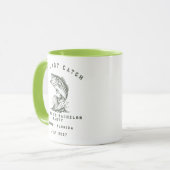 Mug Thème de pêche Fête de bachelor sur mesure (Devant gauche)