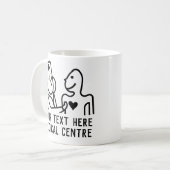 Mug Thème de santé cardiovasculaire du Centre Médicale (Devant gauche)