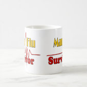 Mug Thème de survivant de grippe d'homme (Centre)