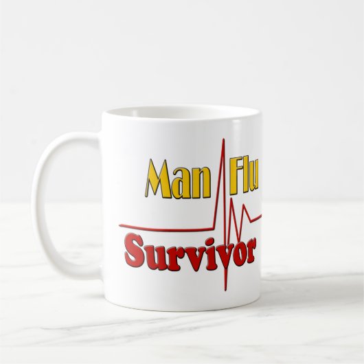 Mug Thème de survivant de grippe d'homme (Gauche)