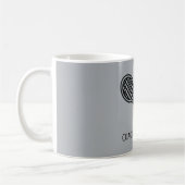 Mug Thème de tennis Monogramme Nom Entraîneur (Gauche)