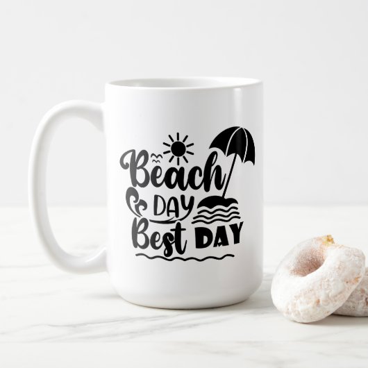 Mug Thème de vacances d'été (Avec donut)