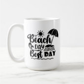 Mug Thème de vacances d'été (Gauche)