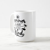 Mug Thème de vacances d'été (Devant gauche)