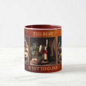 Mug Thème de vin amusant photo personnalisé (Centre)