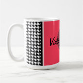 Mug Thème des années 1950 rose, noir et blanc (Gauche)