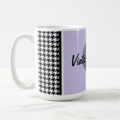 Mug Thème des années 1950 violet, noir et blanc (Gauche)