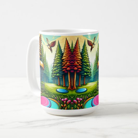 Mug Thème Disc Golf et Aigle (Devant gauche)