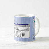 Mug Thème d'ordinateur Windows 95 Joyeux Anniversaire (Devant droit)
