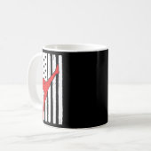 Mug Thème Drapeau Américain Muay Thai Conception Graph (Devant gauche)