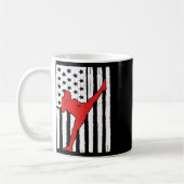 Mug Thème Drapeau Américain Muay Thai Conception Graph (Gauche)
