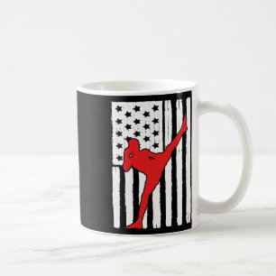 Mug Thème Drapeau Américain Muay Thai Conception Graph