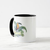 Mug Thème du perroquet tropical (Devant gauche)