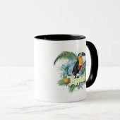 Mug Thème du perroquet tropical (Devant droit)
