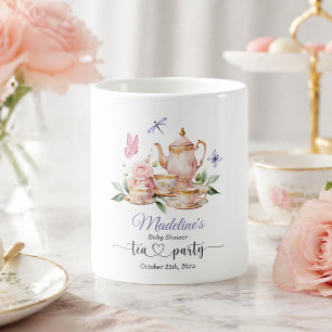 Mug Thème élégant de papillons pour Baby Shower