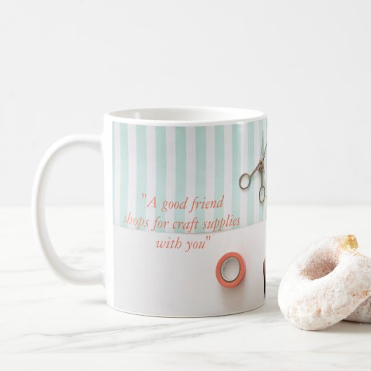 Mug Thème en pastel de métier de véritable ami (Avec donut)