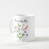 Mug Thème fleur sauvage (Devant gauche)