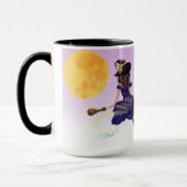 Mug Thème Halloween Meilleure Sorcière Nom de fille (Gauche)