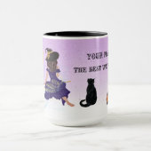 Mug Thème Halloween Meilleure Sorcière Nom de fille (Centre)