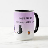 Mug Thème Halloween Meilleure Sorcière Nom de fille (Devant droit)