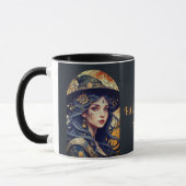 Mug Thème Halloween - Sorcière tatouée (Gauche)