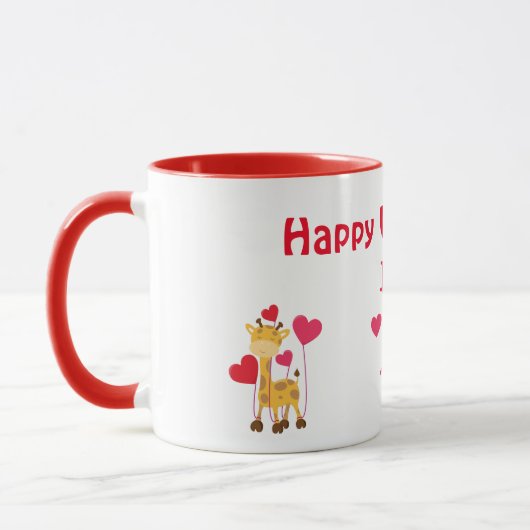 Mug thème Heureuse Sainte-Valentin Papa Safari (Gauche)