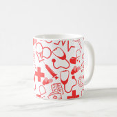 Mug Thème Médicale personnalisé Professionnel de la sa (Devant droit)
