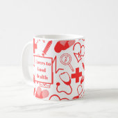 Mug Thème Médicale personnalisé Professionnel de la sa (Devant gauche)