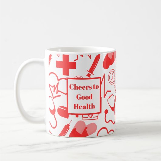 Mug Thème Médicale personnalisé Professionnel de la sa (Gauche)