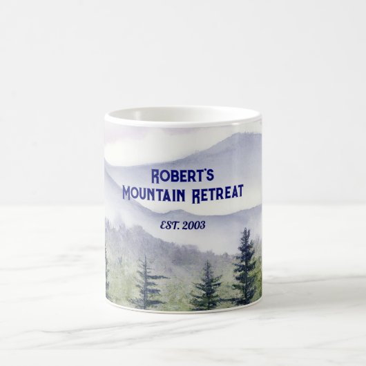 Mug Thème montagne personnalisé (Centre)