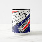 Mug Thème musical rouge blanc et bleu (Centre)