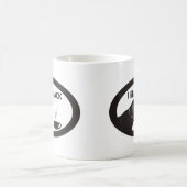 Mug Thème noir de café de Labrador (Centre)