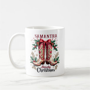 Mug Thème Occidental Comment Noël Cowgirl Boots